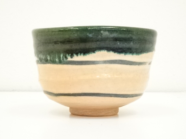 【本日のみ】茶道具/茶碗 吉向十三軒 造　5茶碗 八代 吉向十三軒（造） 三島手茶碗 共箱 | 古美術ささき